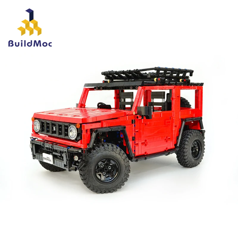 

BuildMoc Jeeped Wrangler Suzuki Jimny Sierra Adventurer RC Motor Power Function Fit Building Block Bricks Vehicle Cars Kid Toy