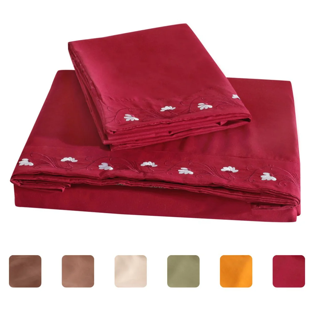 

Solid bedding set 3Pcs comforter bedding sets Fitted Sheet Bed Cover Pillow Case Bedclothes Home Textiles