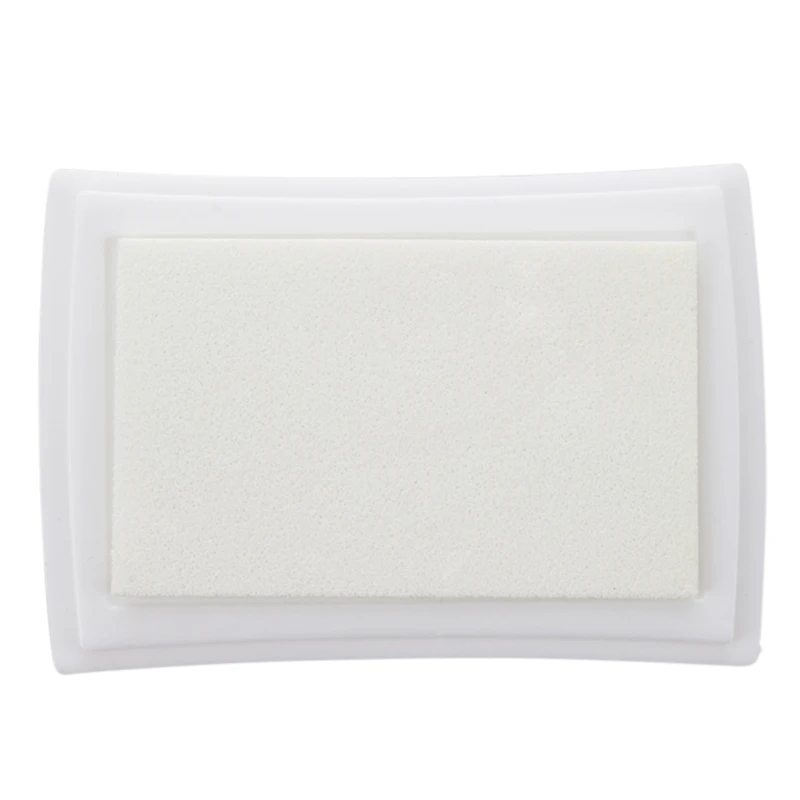 Sello y almohadilla de tinta para profesores, juguete para niños, blanco, 7,2x5,2x2,1 cm