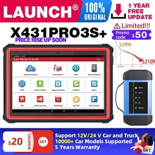 Lançamento x431 pro3s + hdiii 12v carro/24v caminhão profissional ferramentas de diagnóstico obdii leitor de código scanner diagnóstico automático pk x431 v + v