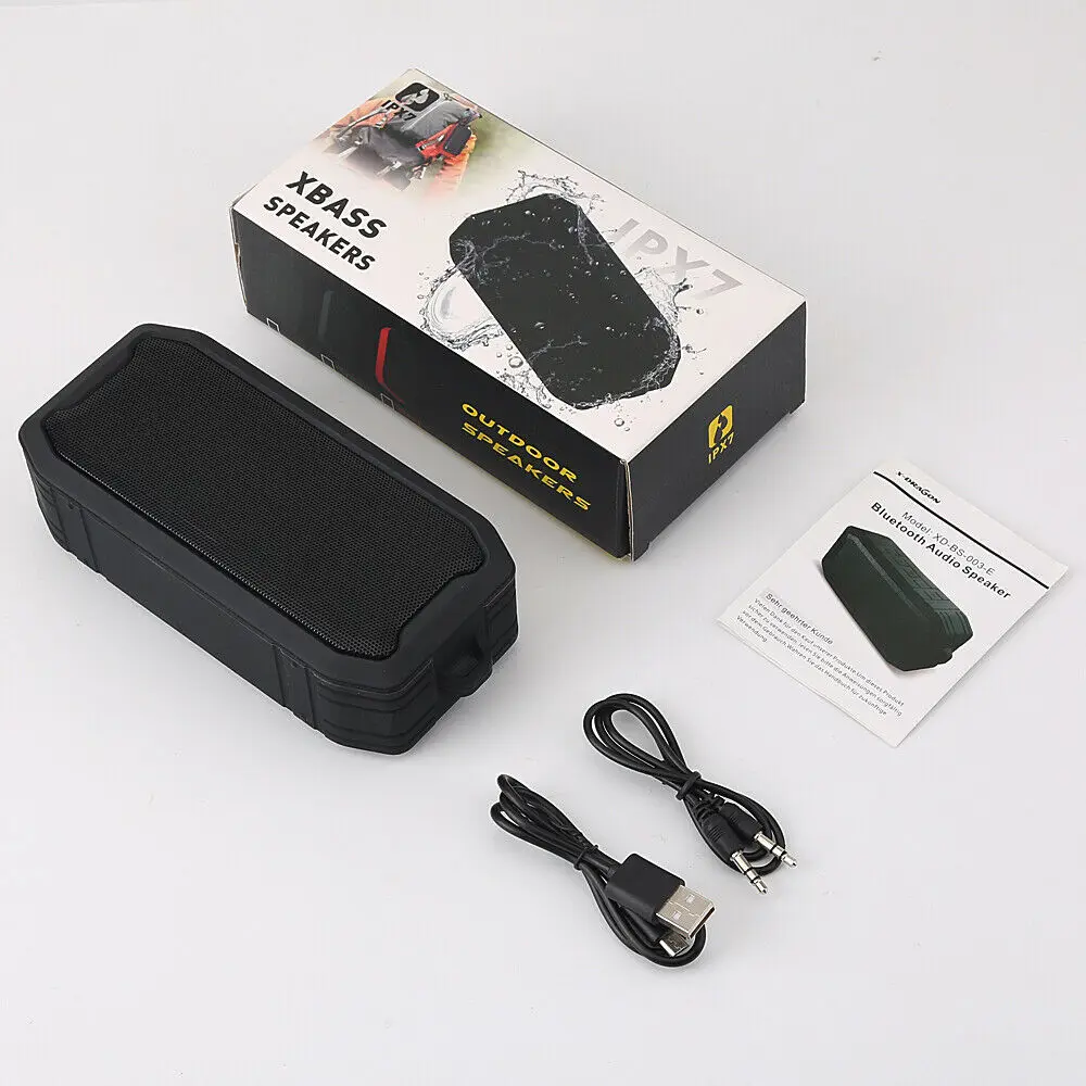 Беспроводной Bluetooth динамик, сабвуфер, стерео, водонепроницаемый, для улицы, USB, TF, для рук, бесплатный вызов, совместимые с Bluetooth, электронные устройства