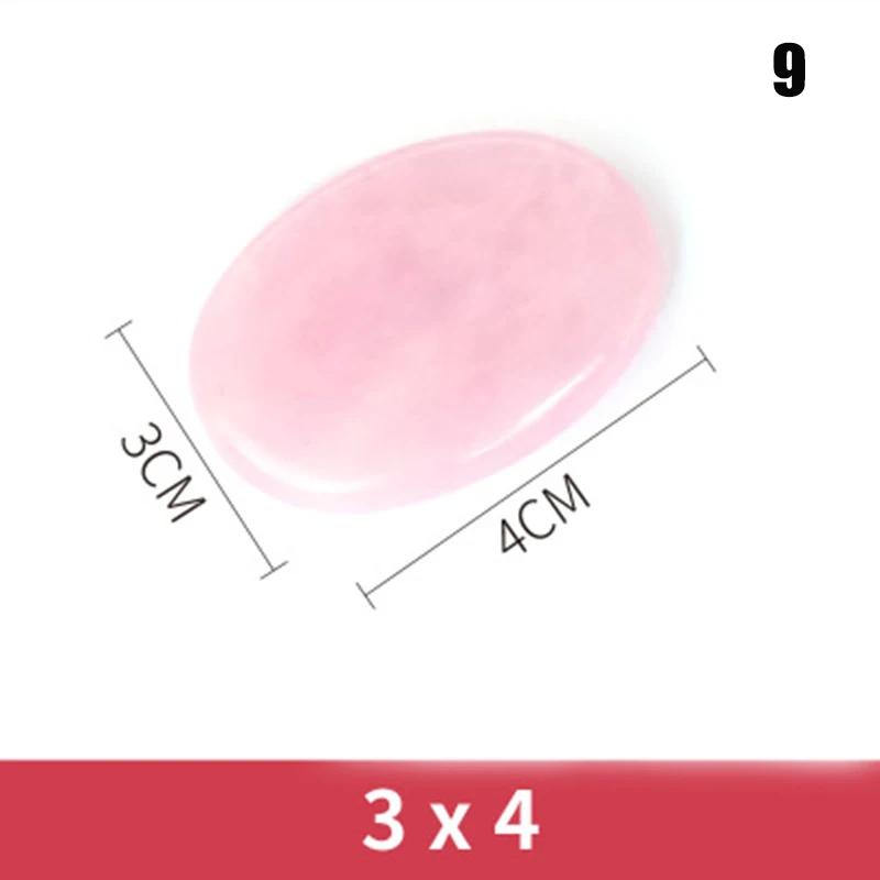 Розовый кварц, нефрит, гуаша, доска, натуральный камень, скребок, китайский Gua Sha, инструменты для лица, шеи, спины, тела, иглоукалывание, давление, терапия - Цвет: 9
