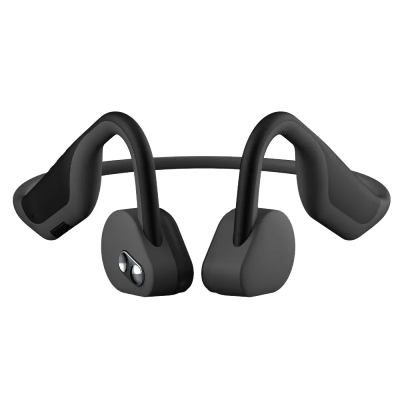 Новые универсальные передовые костной проводимости Bluetooth 5,0 открытые Складные Водонепроницаемые Беспроводные спортивные наушники/наушники Горячее предложение - Цвет: BLACK