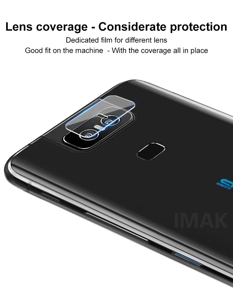 2pcs IMAK Clear Camera Lens Glass Film For ASUS Zenfone6 ZS630KL 5 5Z ZE620KL ZS620KL Max M2 ZB633KL Tempered Glass Film (3)