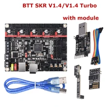 Bigtreetech btt skr v1.4 turbo skr v1.4 32 bit placa de controle wifi + dcdc escritor peças impressora 3d para ender3 vs skr v1.3 tmc2209