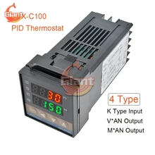 REX-C100 pid controlador de temperatura termostato digital ssr saída k tipo relé termopar sonda sensor m * um v * um AC100-240V