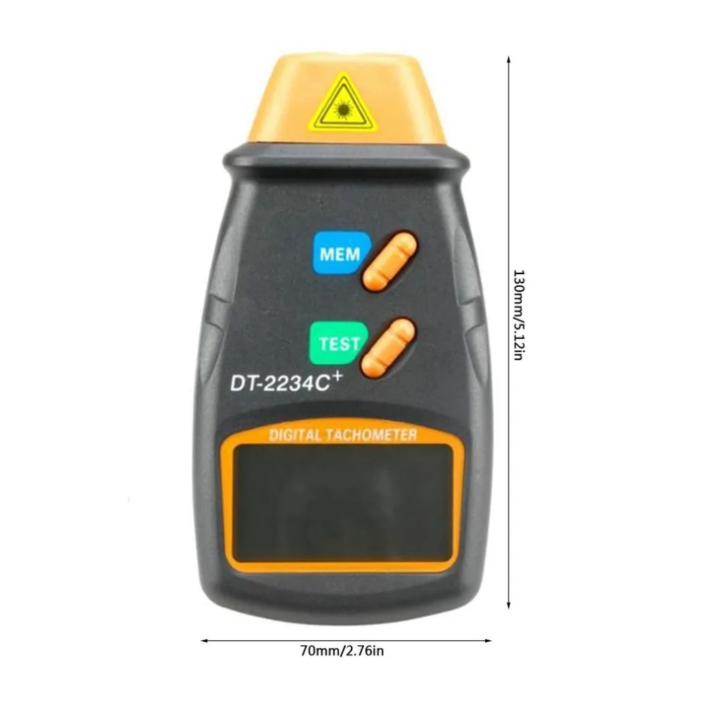 Лазерный тахометр Dt-2234C+ фотоэлектрический цифровой тахометр спидометр измеритель с цифровым дисплеем лазерный тахометр