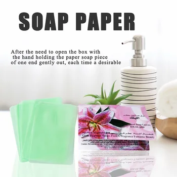 

25pcs Portable Soap Paper Make Foaming Scented Bath Washing Hands Travel Washing Hand Bath Clean Slice Sheets Paper Soap