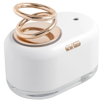 

Suspended Double Ring USB Humidifier Home Colorful Night Light Small Aroma Diffuser Office Essential Oil Atomizer