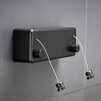 

Simple/Double Line Retractable Clothesline Home Stainless Steel String Hanging Clothes Hanger Rack Portable Clothesline