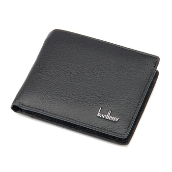 

Baellerry Short Men Wallets Genuine Leather Casual Card Holder Multifunction Mens Wallet Male Purse with Zipper Hasp Coin Pocket