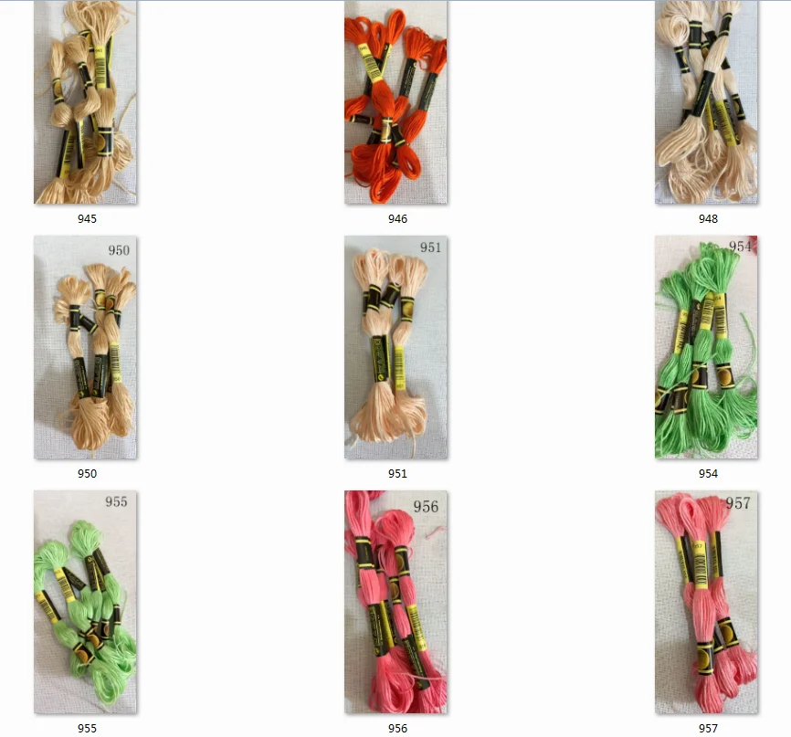 oneroom 10 pieces  cross stitch    threads   / cross stitch embroidery thread / Custom   threads  colors 07