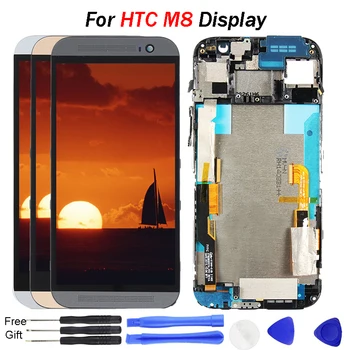 

For HTC M8 Display LCD with Frame Touch Screen Digitizer Replacement 831C Parts For HTC M8 LCD display Screen