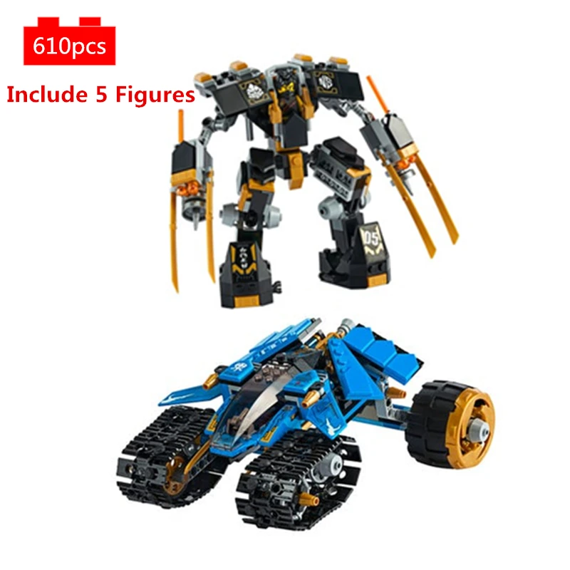 

Ninja Legacy Thunder Raider Mech Building Blocks kit Bricks Ninjagoed Classic Movie Model Vehicle Kids Toys for Children gift