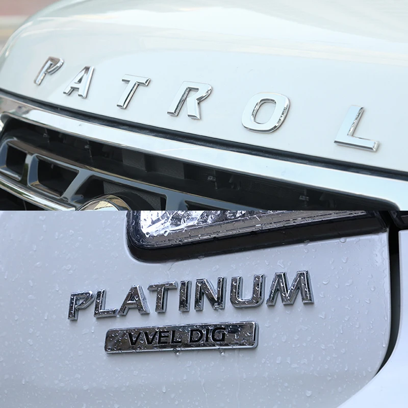  2013-2017 Car Front Rear Body Sticker Cover Emblem Letters For Nissan Patrol Y62 Armada Accessories
