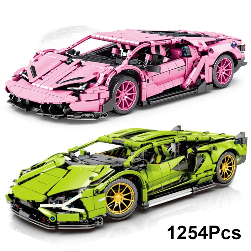 Высокотехнологичная спортивная гоночная модель автомобиля Lamborghinied строительные