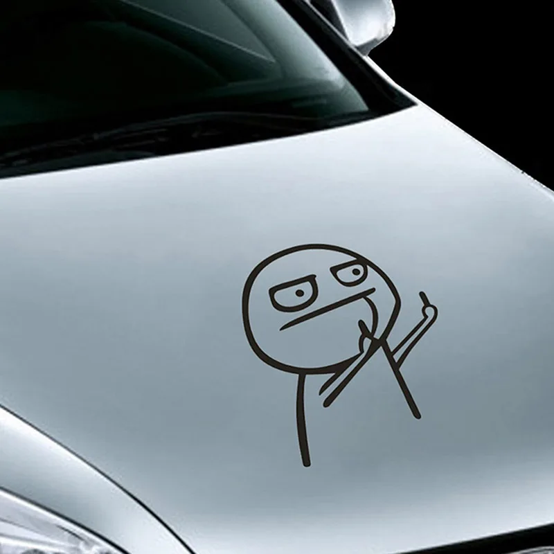 1 шт. Авто из мультфильма Тачки JDM Забавный средний палец Светоотражающие