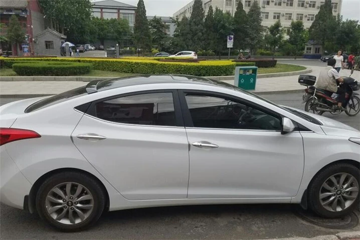 Спойлер на крышу для Hyundai Elantra 2012 2014 спойлер HBYW из АБС пластика цвет заднего крыла