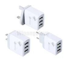 300 шт QC3.0 2.1A 3 порта USB зарядное устройство для мобильного телефона 5G быстрое зарядное устройство/UKEU/US переходник дорожное настенное зарядное устройство для смартфона