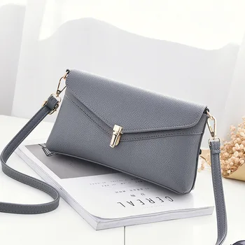 

2020 new ladies shoulder bag high quality PU solid color soft leather women bag fashion messenger bag high-end small square bag