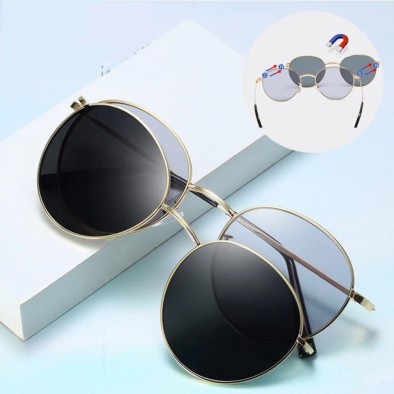 round clip on sunglasses