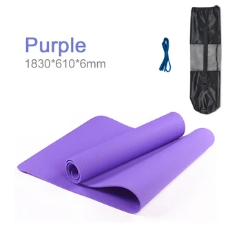 

1860*610*10 mm Yoga Mat Non-slip TPE Eco Friendly Pilates Pads Outdoor Fitness Training Mat With Storage Bag and Carry Sling