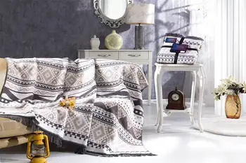 

Aksu Silver Collection Tek Personality Cotton Blanket Zach