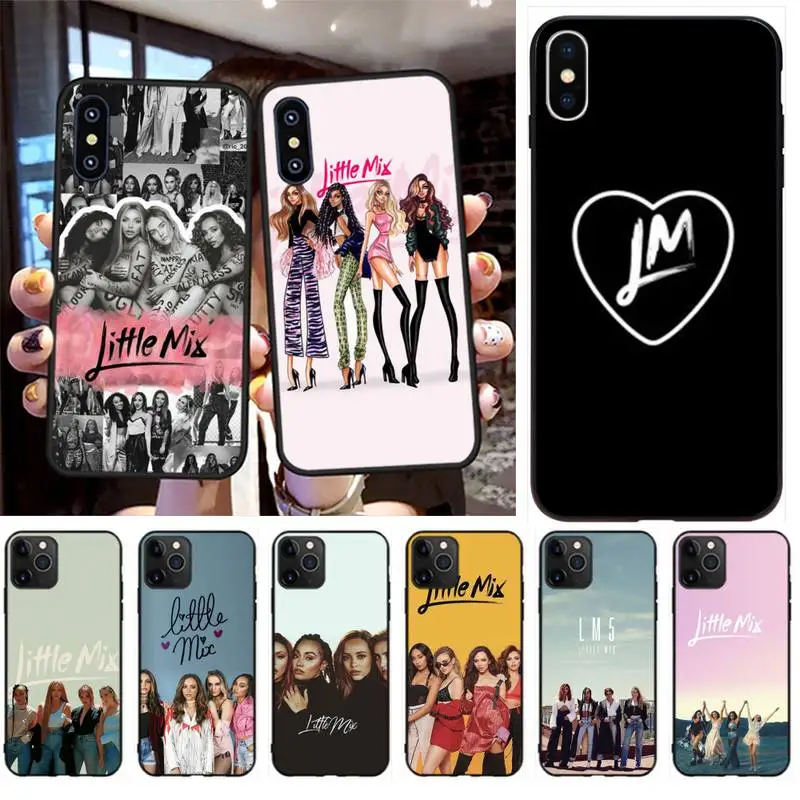 PENGHUWAN Little Mix Чехол черный мягкий чехол для телефона iPhone 11 pro XS MAX 8 7 6 6S Plus X 5S SE XR |