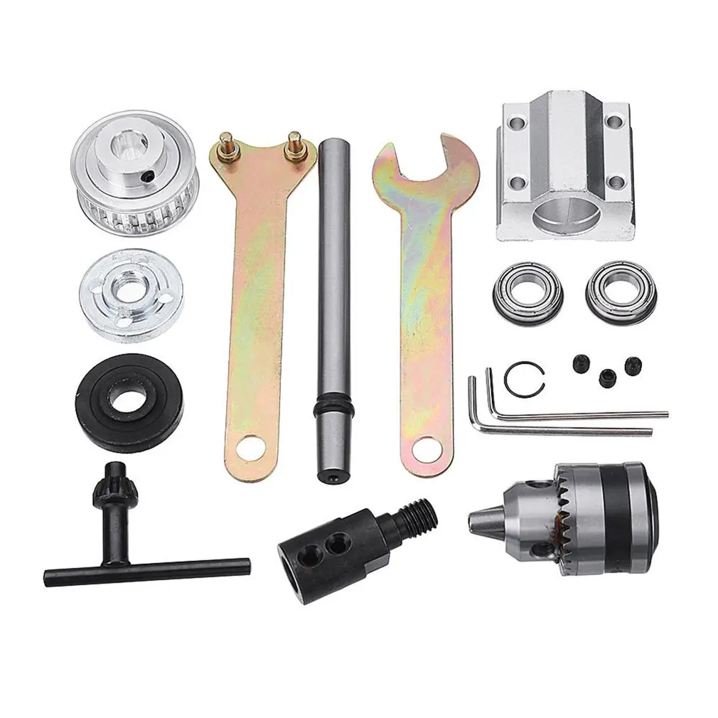 

Unpowered Spindle Assembly Small Lathe Spindle Assembly Small Lathe Accessories Trimming Belt Jto/b10/b12/b16 Drill Chuck Set