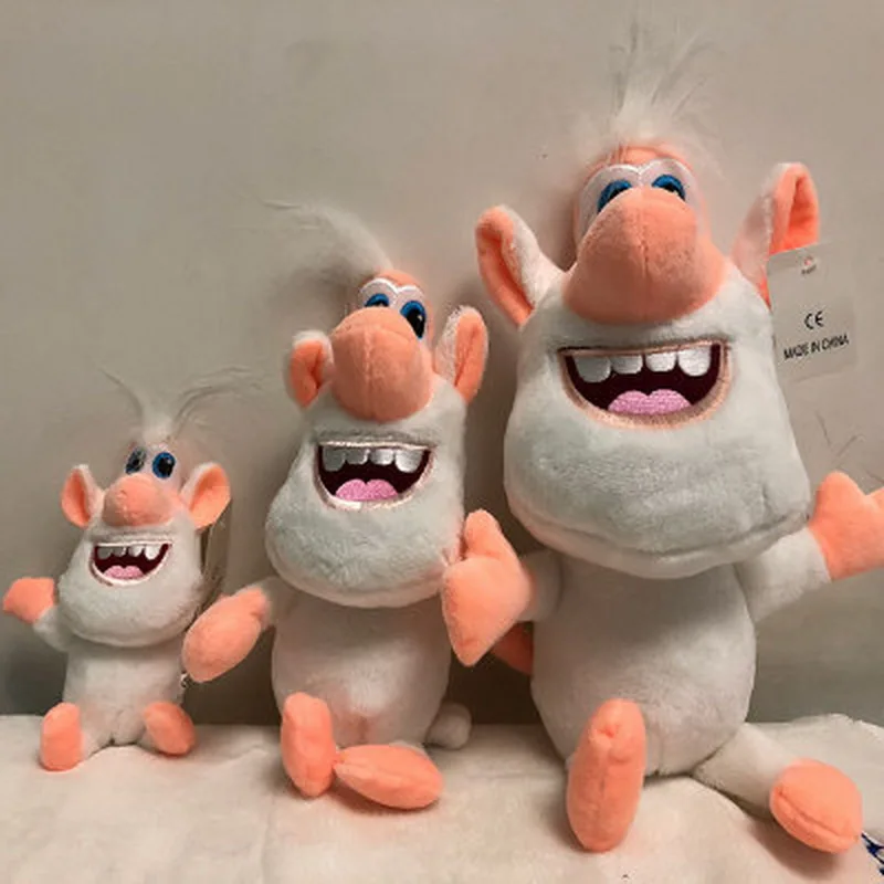 

NEW Hot Sale Booba Buba Plush Toy Dolls Russian Animation Cute Muppets Birthday Christmas Gift for Kids White Pig Plush Toys