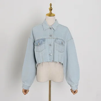 

Women Jacket 2020 Spring New Fashion Women's European and American Style Wild Was Thin Denim Jacket
