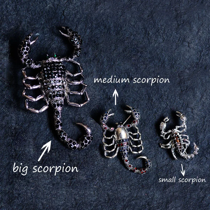 KingDeng 23 февраля подарки мужчинам Броши Мода Ретро Scorpion Аксессуары Ювелирные