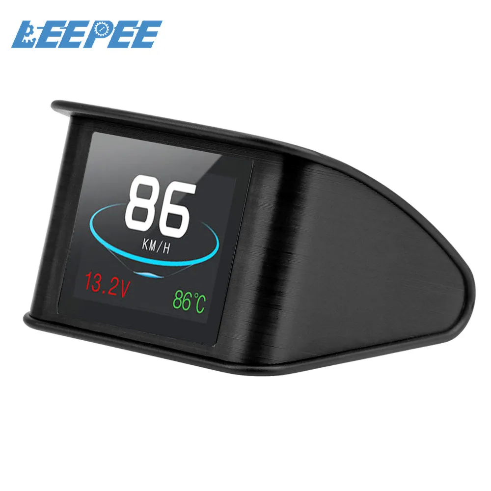 US $21.78 Obd Smart Digital Meter Hud P10 MultiFunction Head Up Display For Car Speedometer Temperature Rpm Mileage Gauge Diagnostic Tool