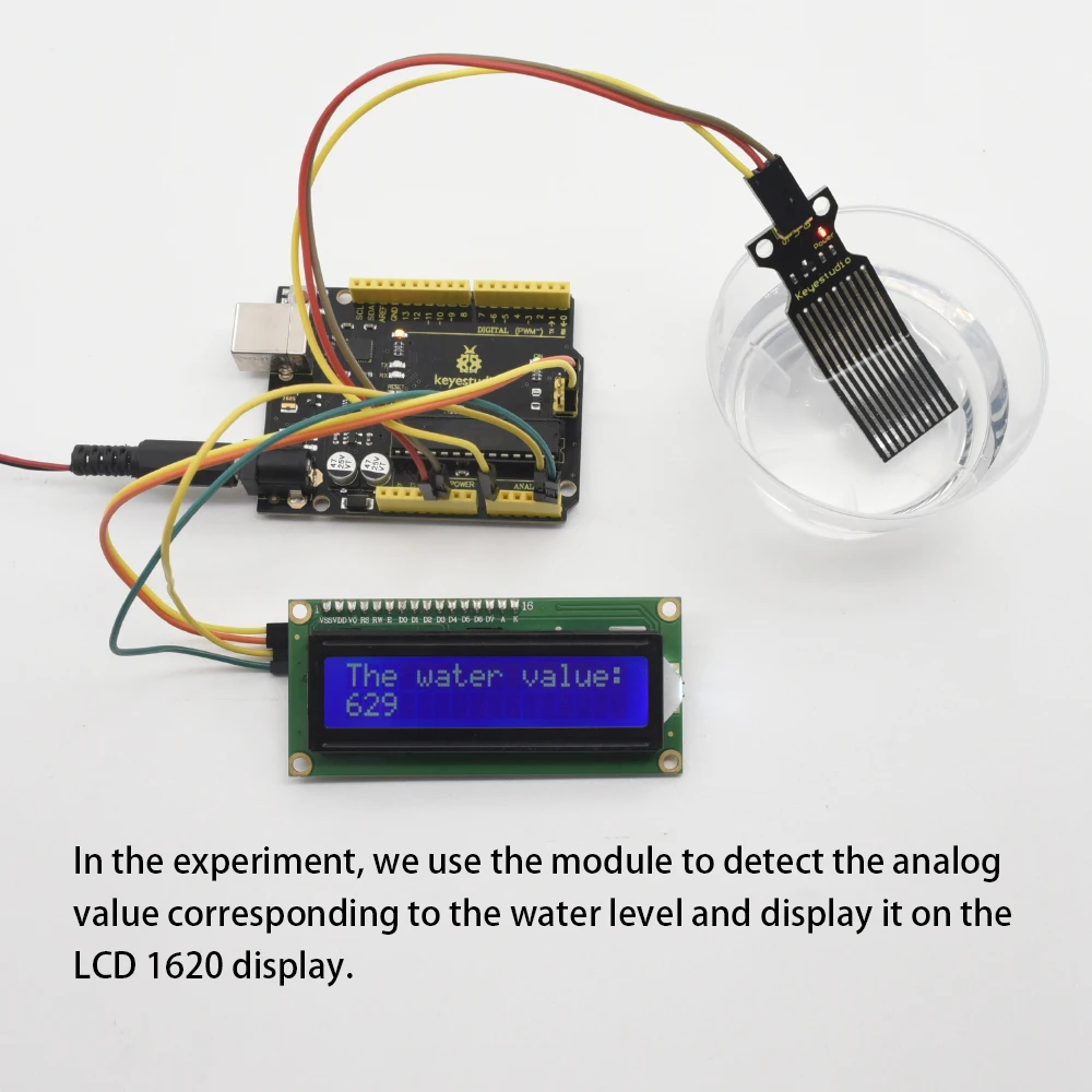 Бесплатная доставка! Keyestudio датчик уровня воды модуль обнаружения капель для Arduino
