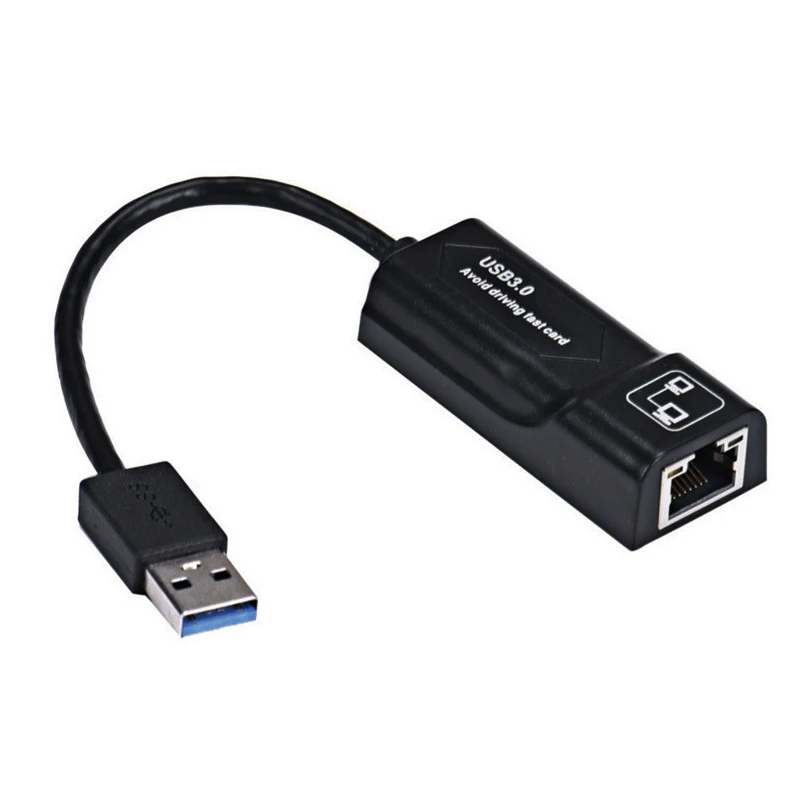 Basix USB3.0 Ethernet к RJ45 Внешняя сетевая карта USB 3,0 к Rj45 LAN адаптер с 10/100/1000 Мбит/с Gigabit Ethernet для ПК - Цвет: usb 3.0 1000MBPS