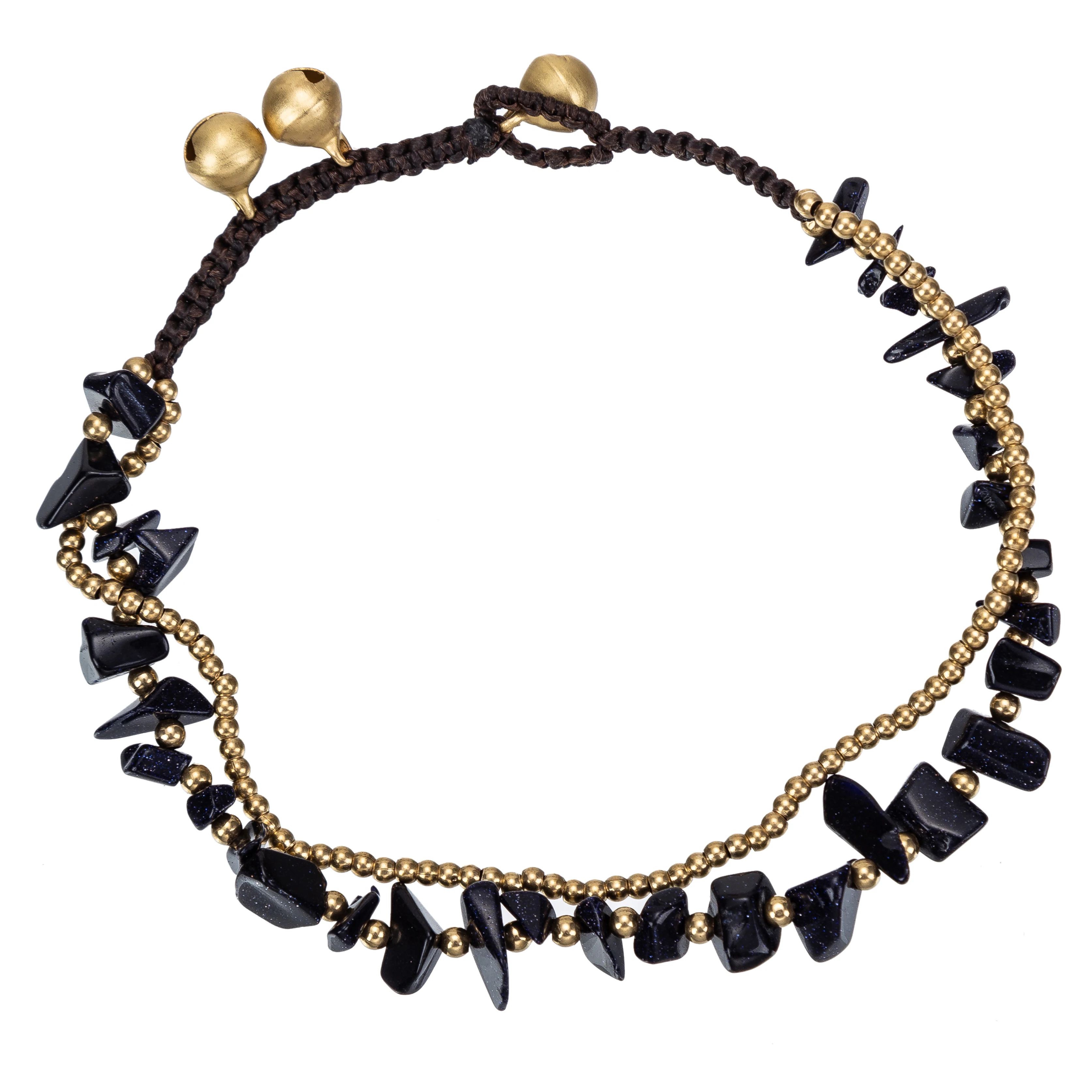 Vintage Natural Black Stones Link Chain Leg Anklets For Women Ankle Bracelet Woman Anklet Female Foot Jewelry Vintage Natural Black Stones Link Chain Leg Anklets For Women Ankle Bracelet Woman Anklet Female Foot Jewelry