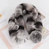 New Style Women Winter Knitted Real Rex Rabbit Fur Scarf Natural Warm Rex Rabbit Fur Scarves Lady Quality 100% Real Fur Muffler 4