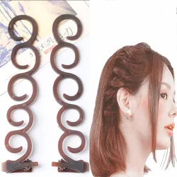 2pcs/set Flower Magic Hair Clip Braider Stylist Queue Twist Plait Hair Braid Hairstyle Styling Maker DIY Tool Hair Accessories