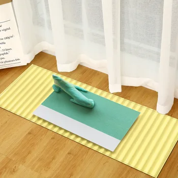 

3D Printed Textured Printed Carpet Non-slip Absorbent Mat Bathroom Kitchen Sofa Wardrobe Shoe Cabinet Long Rug