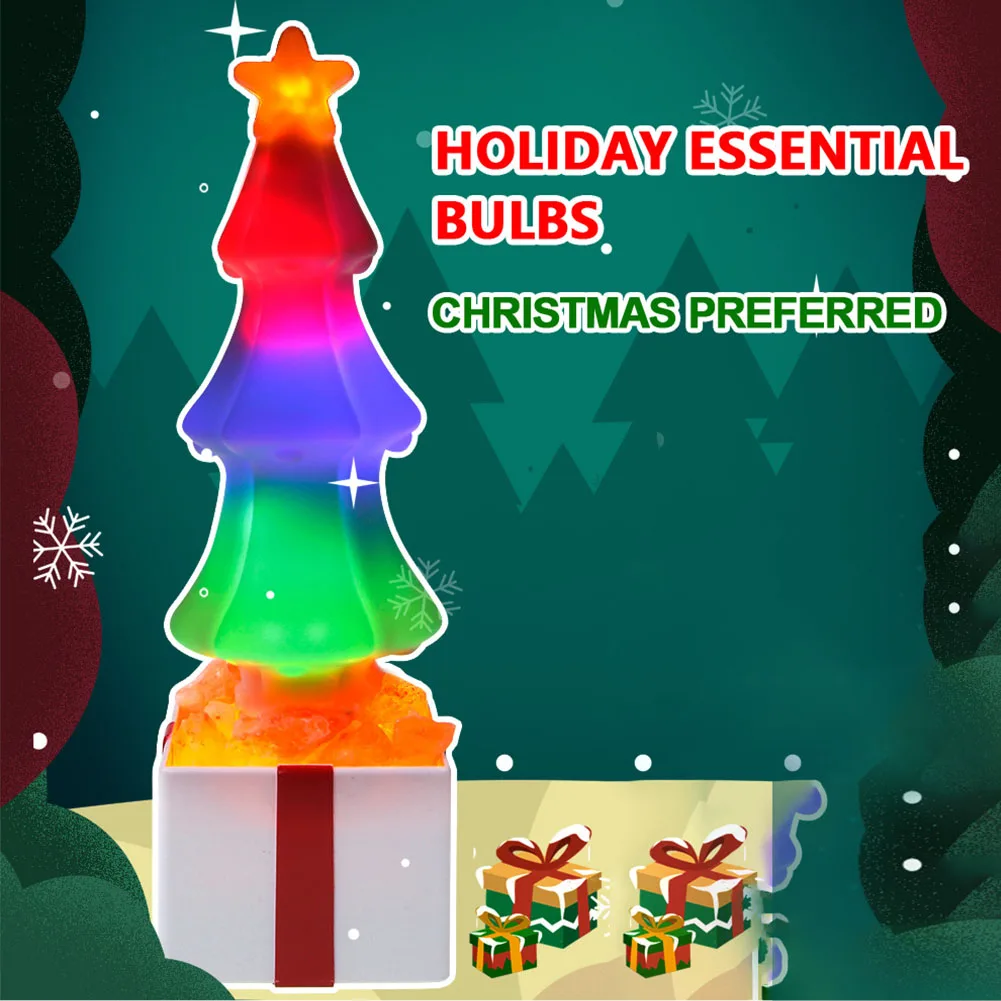 Air Purifiing Bedroom Gradient Night Salt Lights Led Baby Gift Himalayan USB Holiday Decorative Christmas Tree Lamp | Освещение