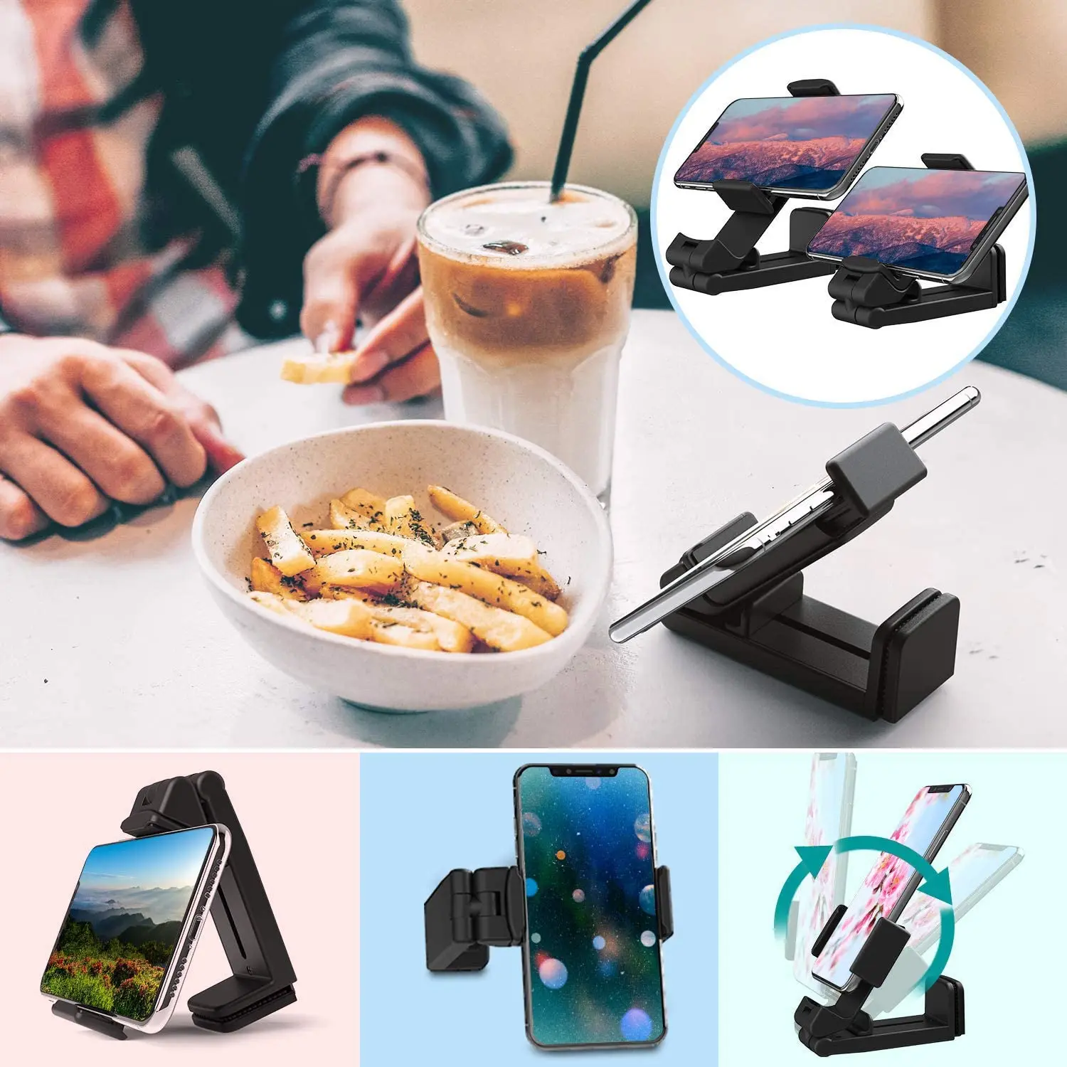 Universal Airplane In-Flight Mobile Phone Mount