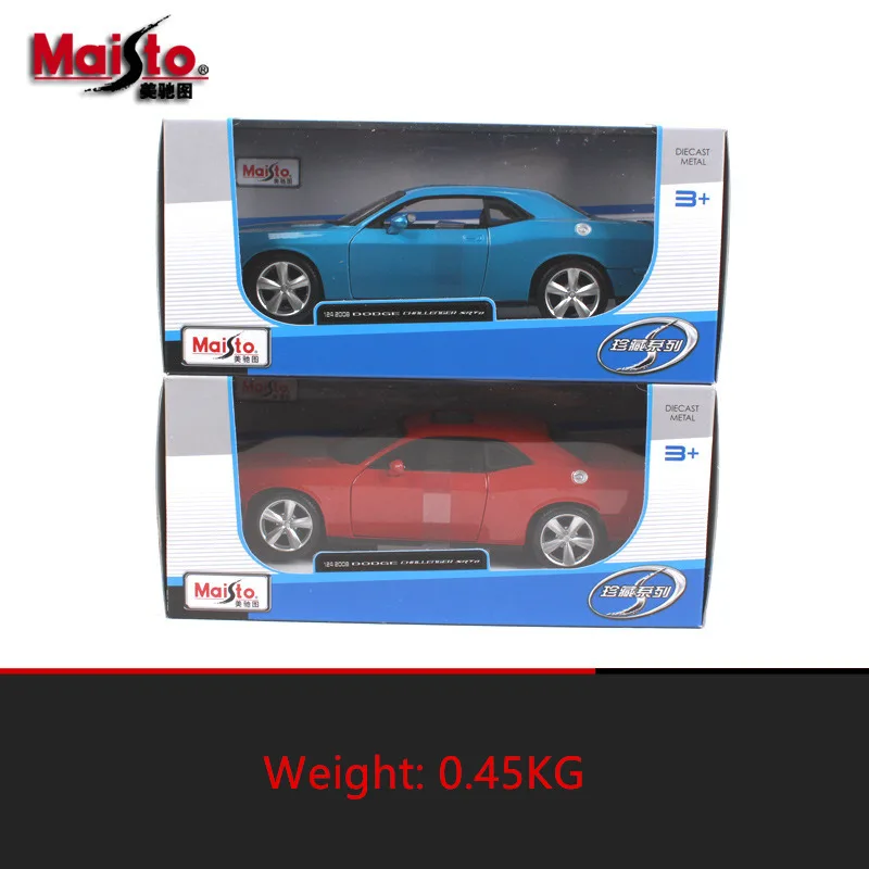 Гоночная модель автомобиля Maisto 1:24 Dodge Challenger из сплава имитация украшение