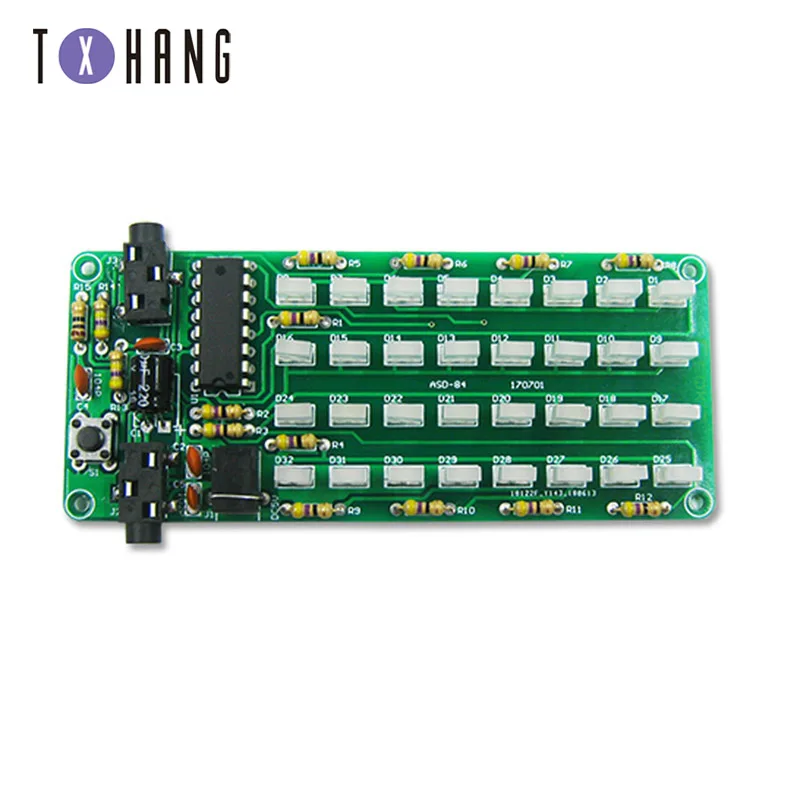 

8*4 Level Indicator Kit SMD Soldering Practice Board Audio Spectrum Indicator Electronic Production Parts DIY Kit AMP board