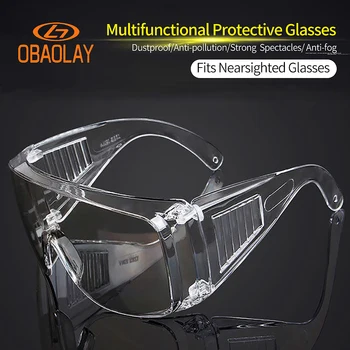 

Anit-Splash Transparent Protective Glasses Anti-fog Dust-Proof Sand Work Lab Dental Eyewear Spectacles Protection Safety Goggles