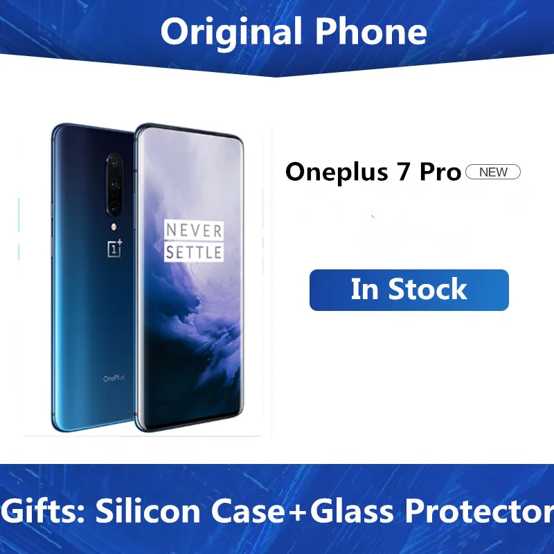 Oneplus 7 Pro сим-карты для телефона, не требующую использования 6,6" 90 ГГц 2K 6/8GB Оперативная память 128/256 ГБ Встроенная память Snapdragon 855 48MP 3x зум Камера 4000 мАч NFC