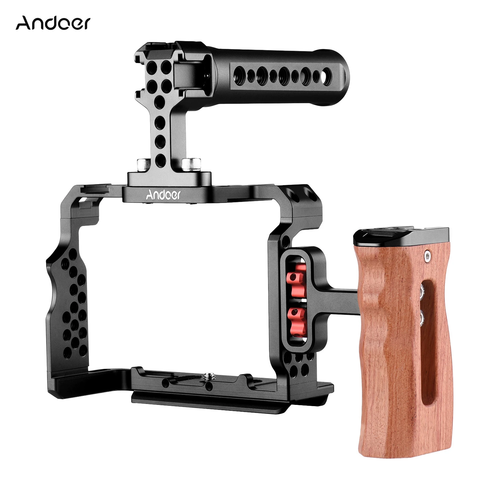 Andoer Camera Cage Kit Sony A7iii Cage Accessories Aluminum Alloy With