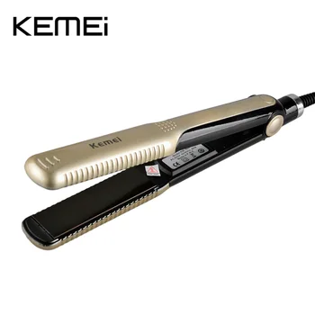 

Kemei Mini Hair Straightener Professional Hairstyling Straightener Electric Portable Dry Ceramic Hair Care Irons Styling Tools