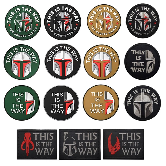 Star Wars The Mandalorian Patch Bounty Helmet Embroidered Iron on