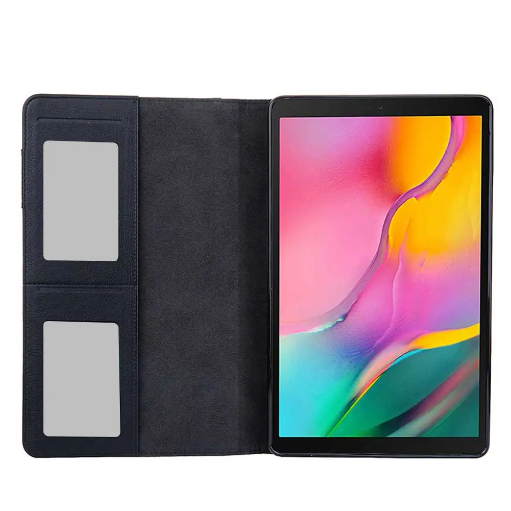 Слот для карт смарт-чехол для Samsung Galaxy Tab A 10,1 дюймов SM-T510 T515 Чехол Многофункциональный кожаный бизнес флип-чехол с подставкой