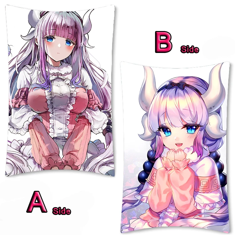 01 Аниме Кобаяши: спешлы KannaKamui Dakimakura обниматься тела чехол отаку подушки с пикантным принтовым наволочка 35x55 см - Цвет: 01